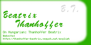 beatrix thanhoffer business card